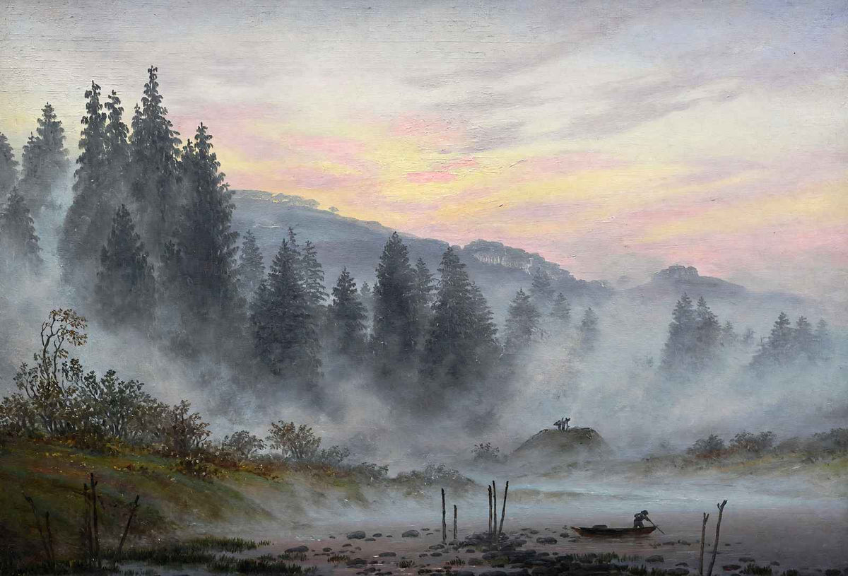 Morning 1821 Painting by Caspar David Friedrich Art Print (6 Sizes)