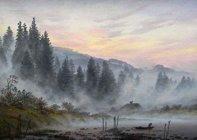 Morning 1821 Painting by Caspar David Friedrich Art Print (6 Sizes)