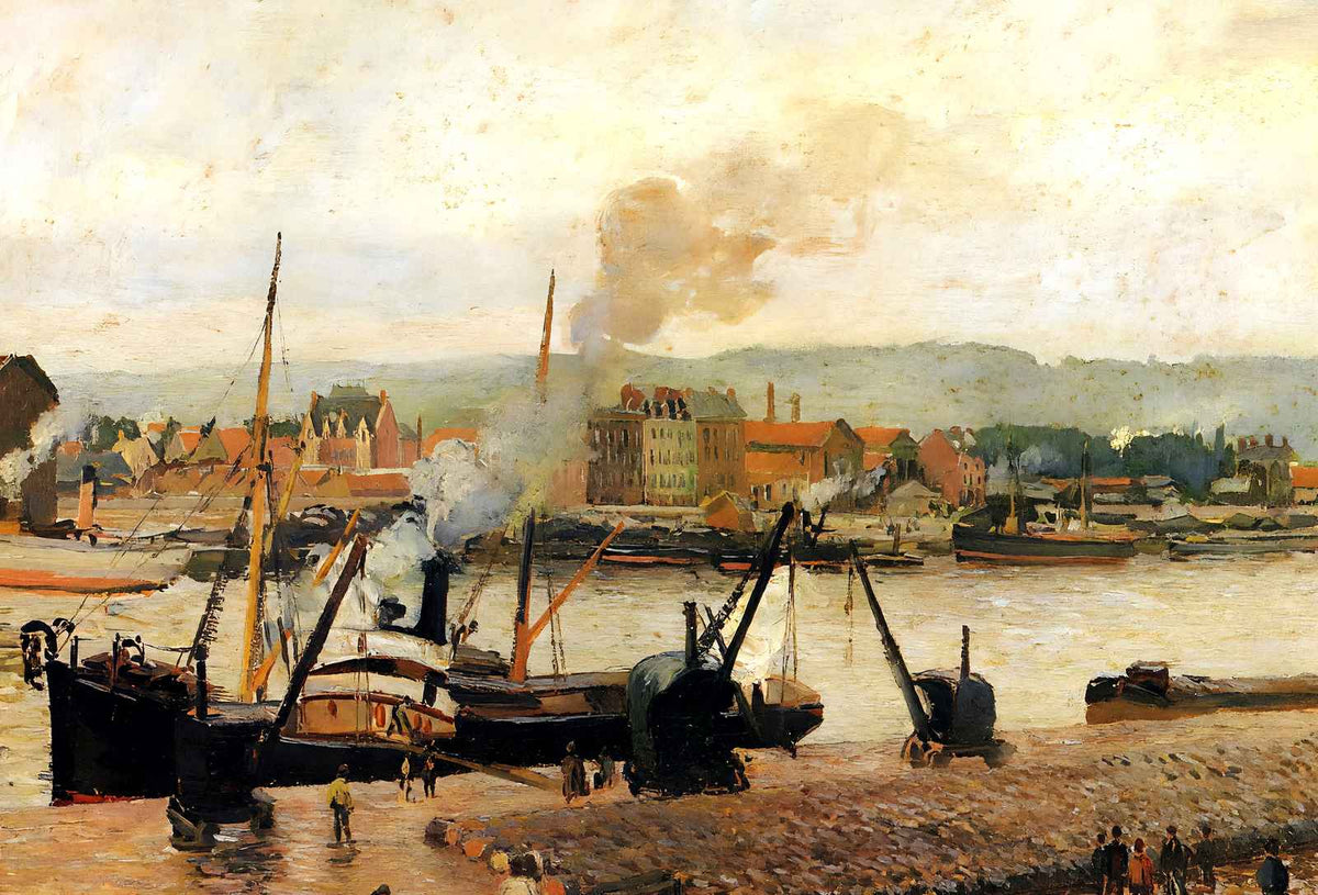 Morning, After the Rain, Rouen 1896 by Camille Pissarro Fine Art Print (6 Sizes)
