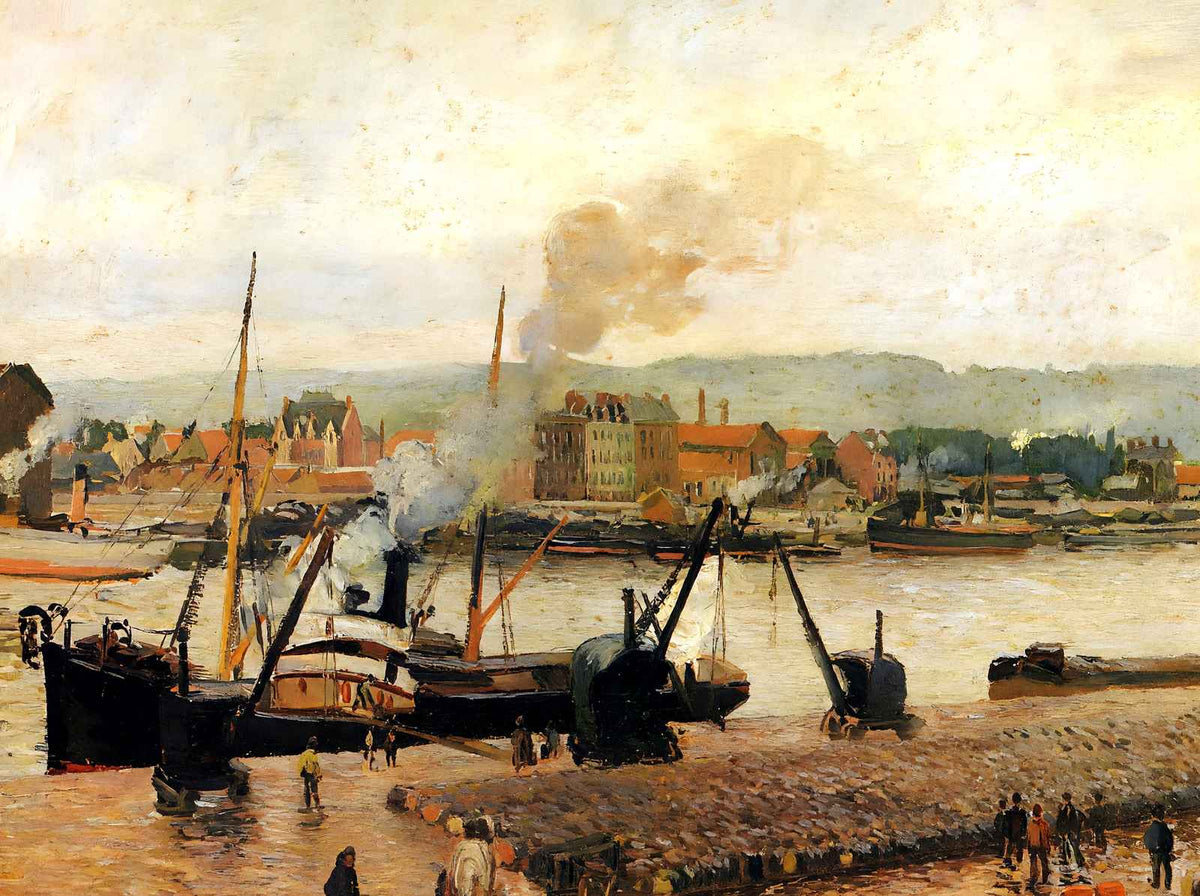 Morning, After the Rain, Rouen 1896 by Camille Pissarro Fine Art Print (6 Sizes)