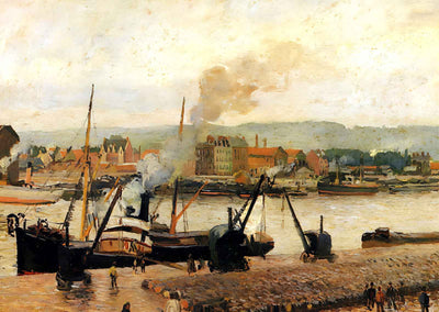 Morning, After the Rain, Rouen 1896 by Camille Pissarro Fine Art Print (6 Sizes)