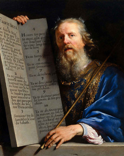 Moses Presenting Tablets of Law fine art print by Philippe de Champaigne