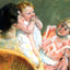 Mother and Children 1901 Painting by Mary Cassatt Art Print (6 Sizes)