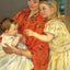 Mother and Sara Admiring the Baby Fine Art Print 1901 by Mary Cassatt (6 Sizes)