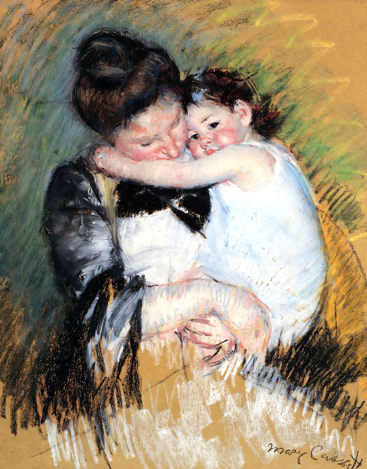 Mother and Child Fine Art Print 1900 Painting by Mary Cassatt (6 Sizes)