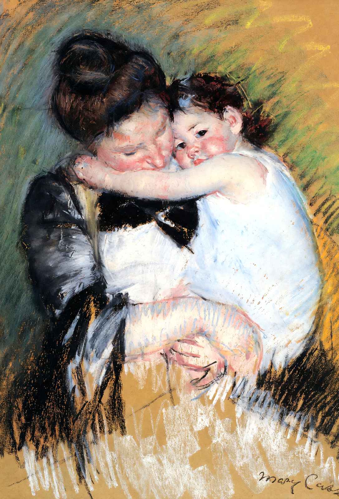 Mother and Child Fine Art Print 1900 Painting by Mary Cassatt (6 Sizes)