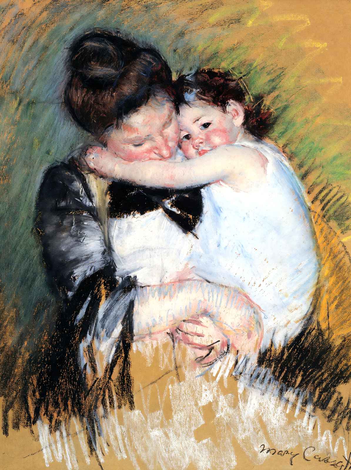 Mother and Child Fine Art Print 1900 Painting by Mary Cassatt (6 Sizes)