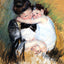 Mother and Child painting print by Mary Cassatt (1900)