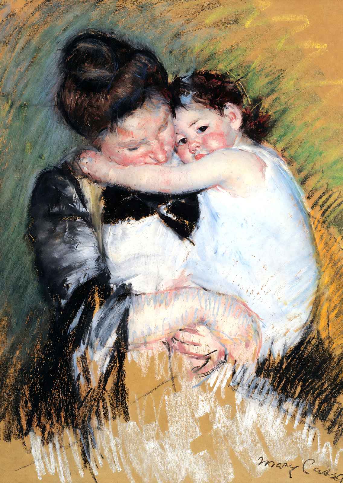 Mother and Child Fine Art Print 1900 Painting by Mary Cassatt (6 Sizes)