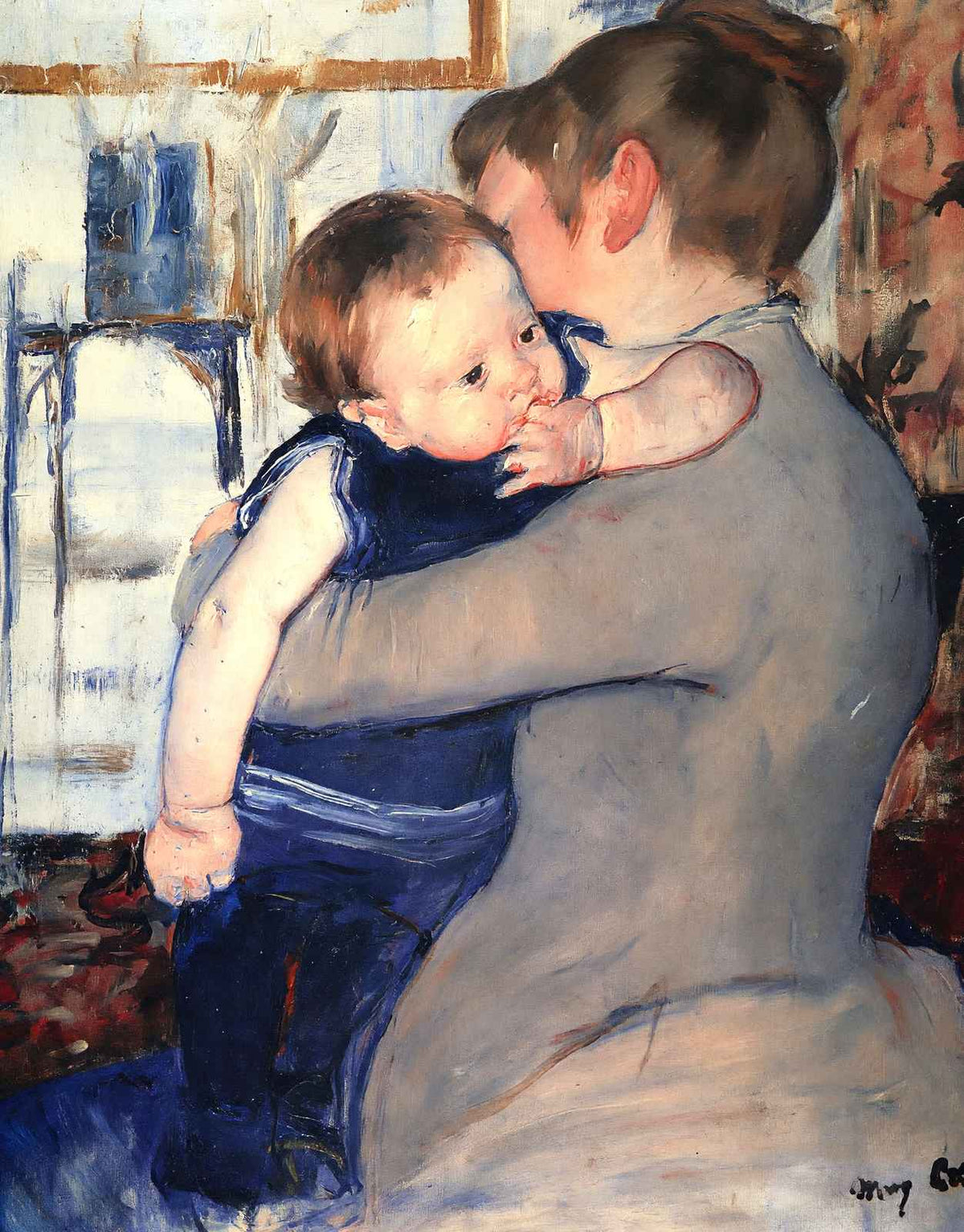 Mother and Child Art Print 1889 Painting by Mary Cassatt (6 Sizes)