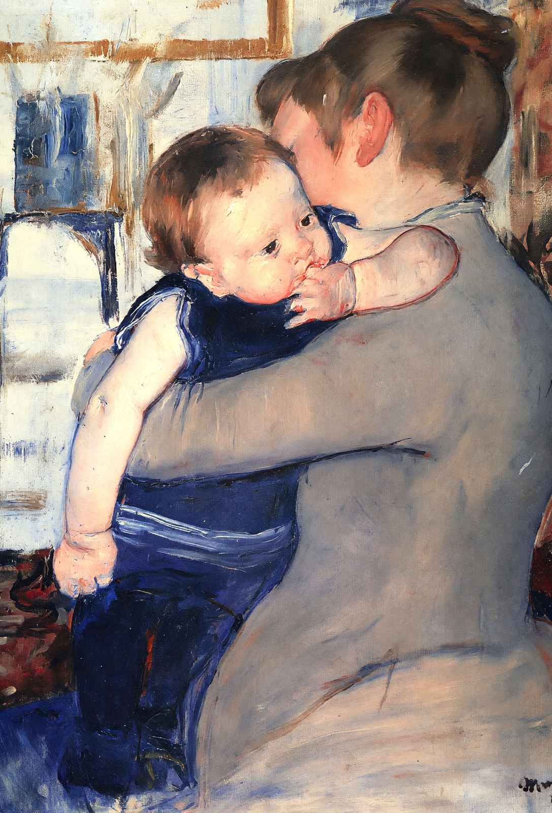 Mother and Child Art Print 1889 Painting by Mary Cassatt (6 Sizes)