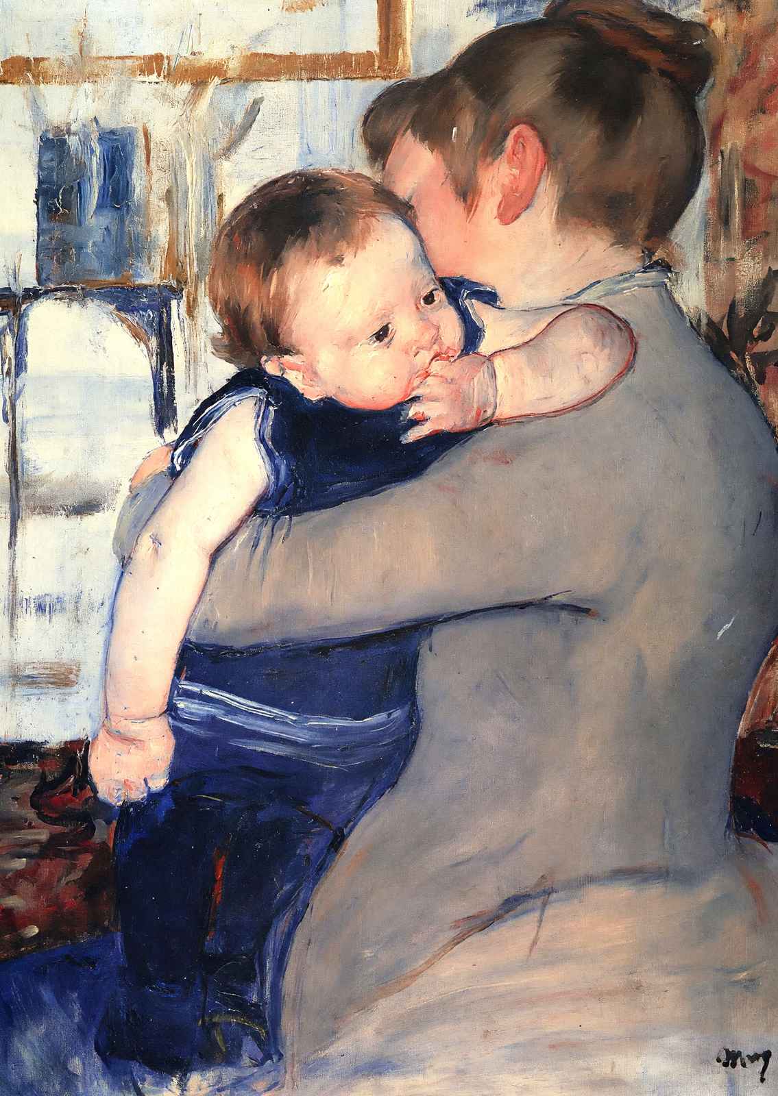 Mother and Child Art Print 1889 Painting by Mary Cassatt (6 Sizes)