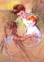 Mother and Daughter Looking at the Baby 1905 by Mary Cassatt Art Print (6 Sizes)