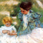 Mother Playing with Her Child fine art print by Mary Cassatt (1899)