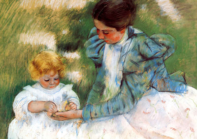Mother Playing with Her Child 1899 Painting by Mary Cassatt Art Print (6 Sizes)