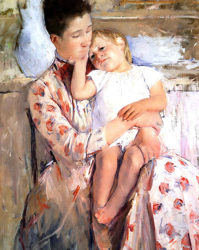 Mother and Child (1890) painting print by Mary Cassatt (1890)