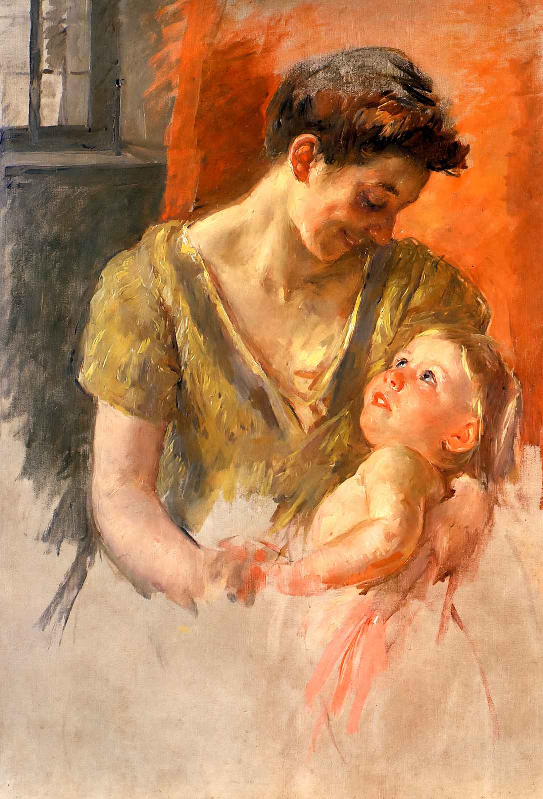 Mother and Child Smiling at Each Other 1908 by Mary Cassatt Art Print (6 Sizes)