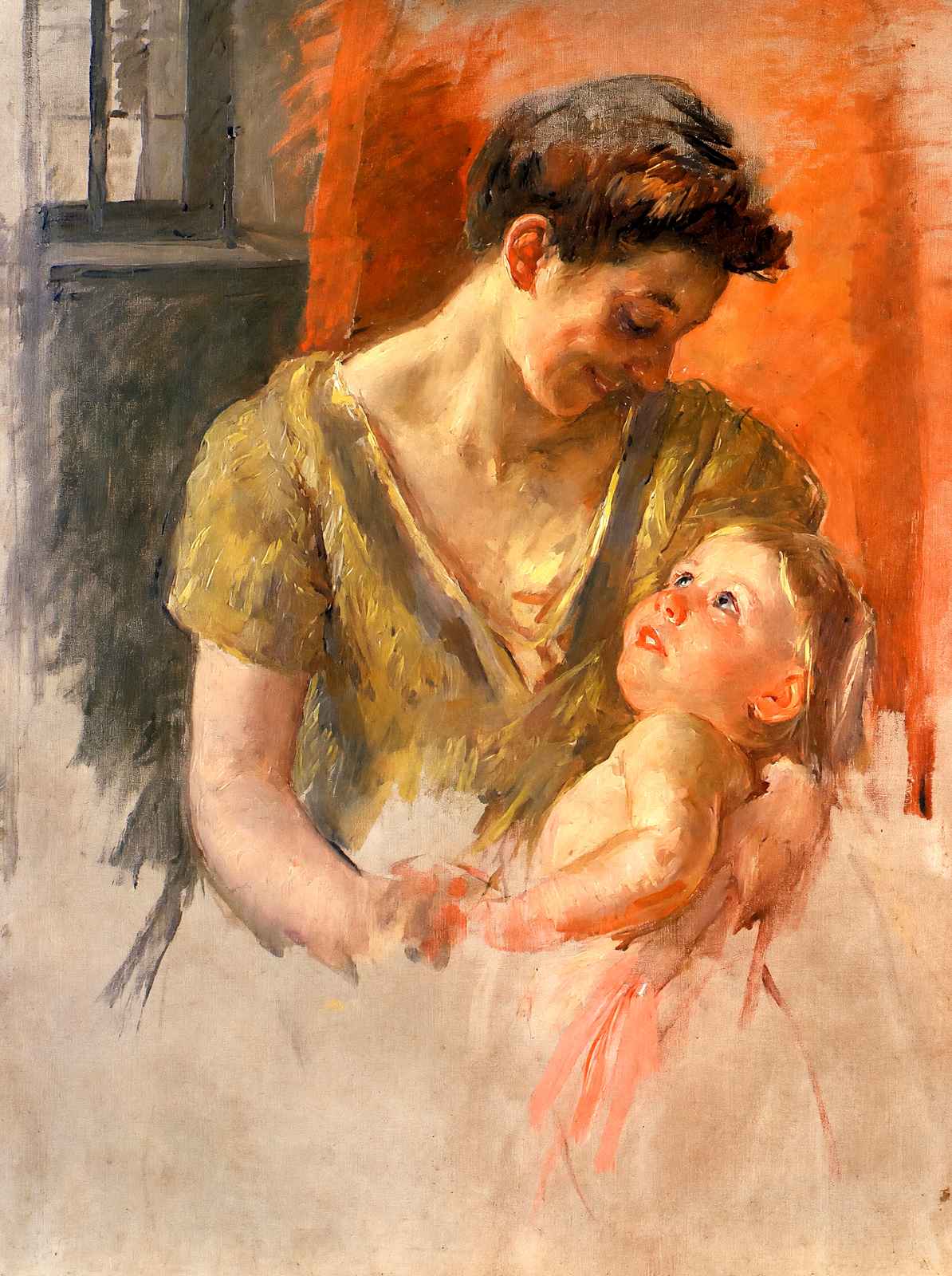 Mother and Child Smiling at Each Other 1908 by Mary Cassatt Art Print (6 Sizes)
