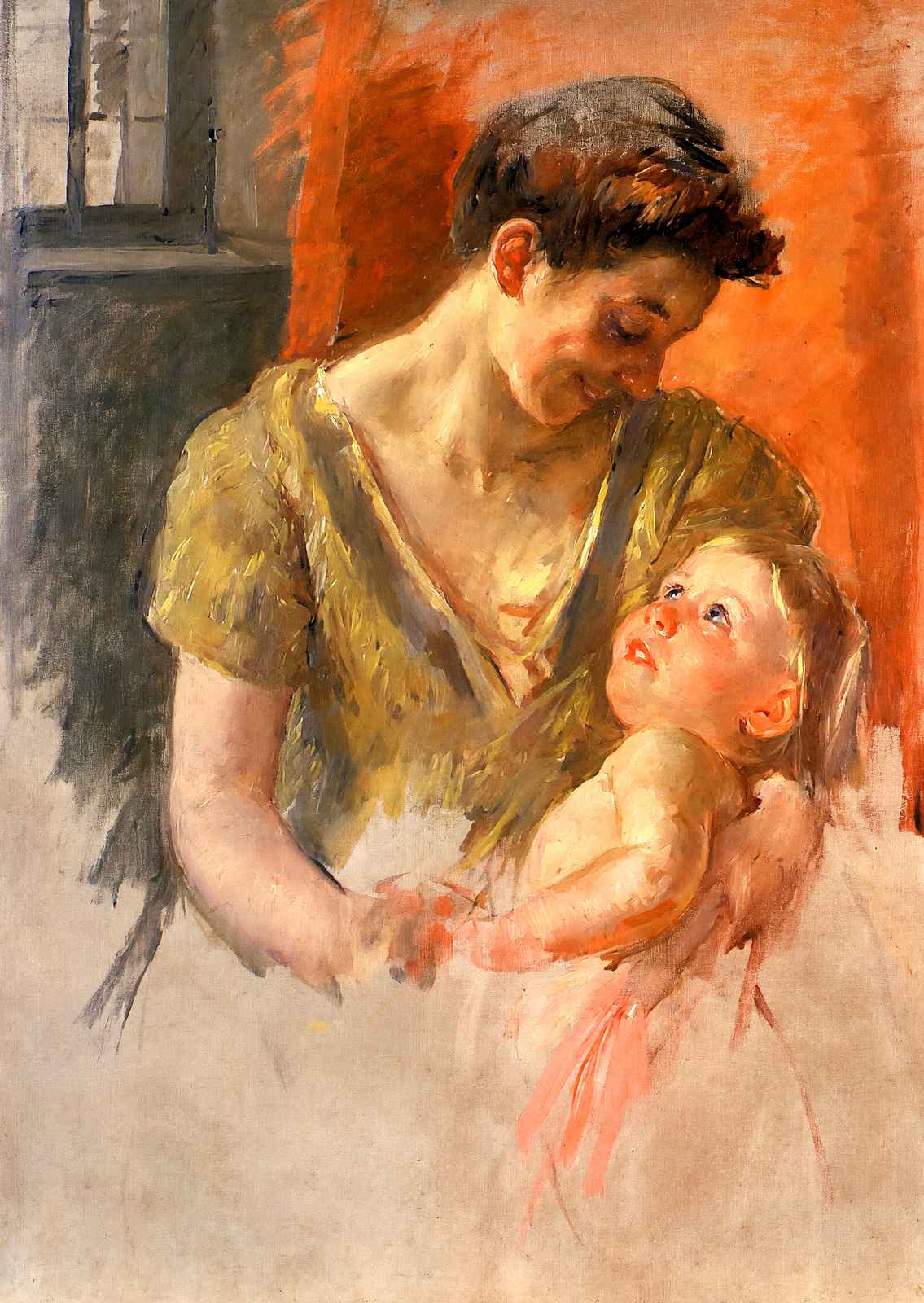 Mother and Child Smiling at Each Other 1908 by Mary Cassatt Art Print (6 Sizes)