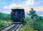 Mountain Car on Mt Tom Railroad, Easthampton, Massachusetts Art Print (7 Sizes)
