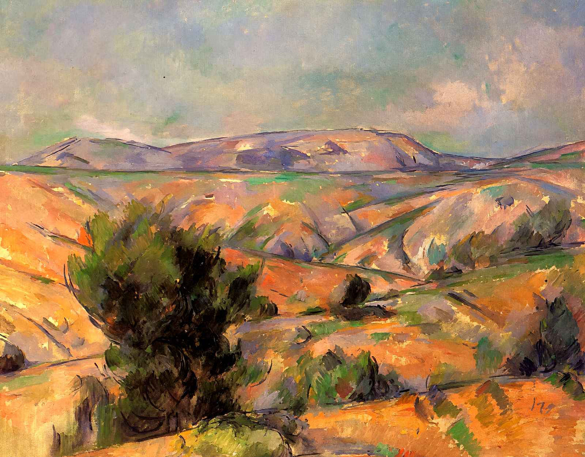 Mount Sainte-Victoire Seen from Gardanne Art Print 1886 by Cezanne (6 Sizes)