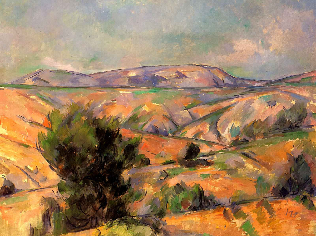 Mount Sainte-Victoire Seen from Gardanne Art Print 1886 by Cezanne (6 Sizes)