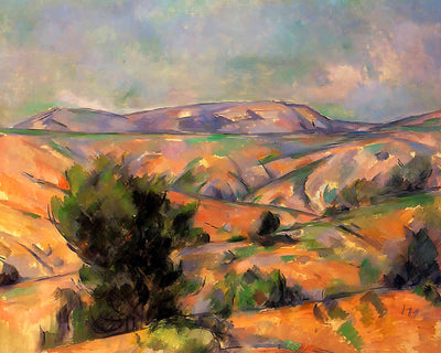 Mount Sainte-Victoire Seen from Gardanne by Paul Cezanne 8x10" Art Print