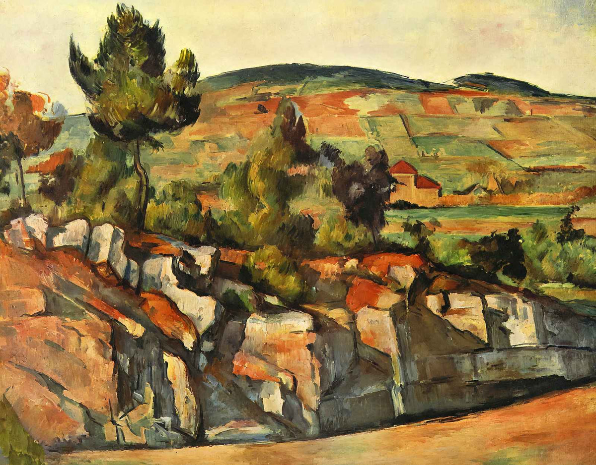 Mountains in Provence Fine Art Print 1890 Painting by Paul Cezanne (6 Sizes)