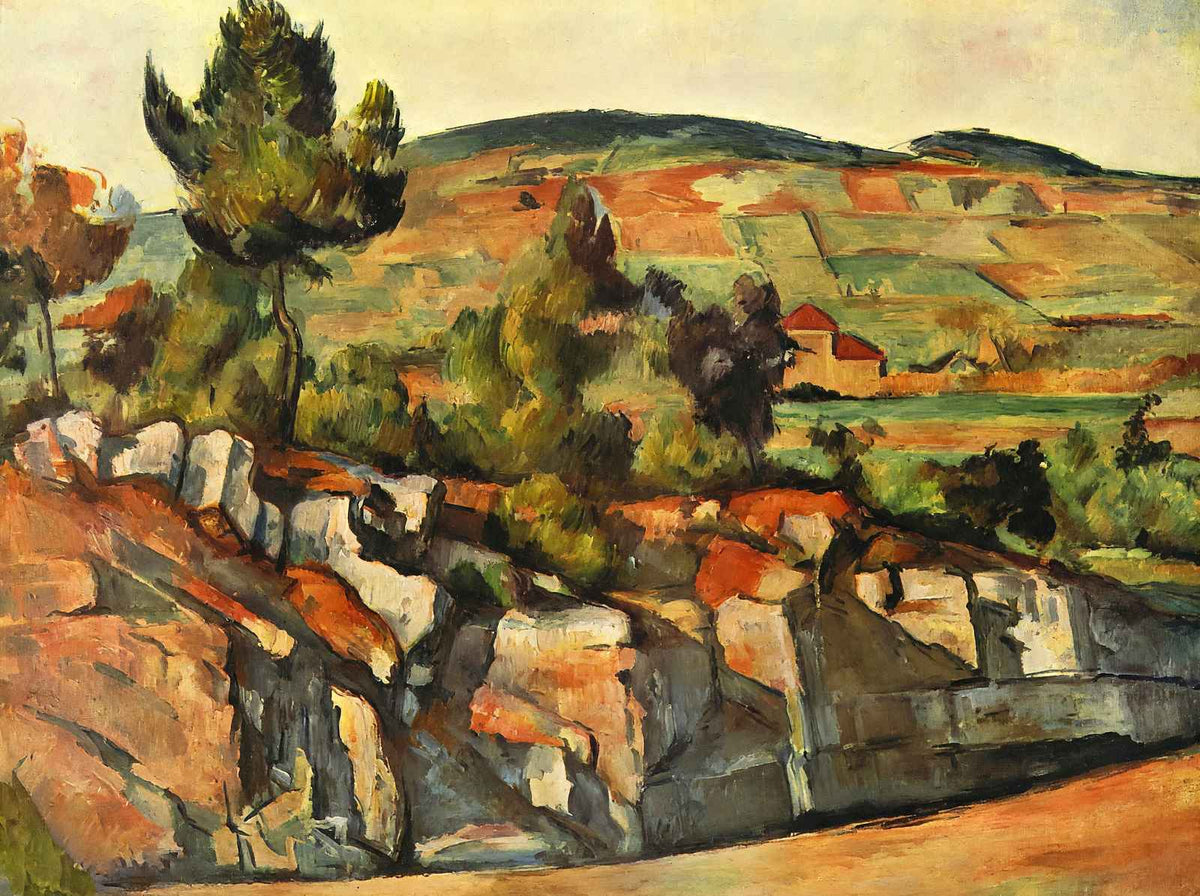 Mountains in Provence Fine Art Print 1890 Painting by Paul Cezanne (6 Sizes)