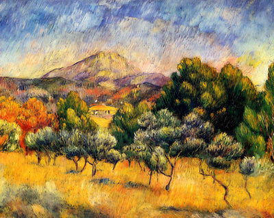 Mount Sainte Victoire art print by Pierre-Auguste Renoir (1889)