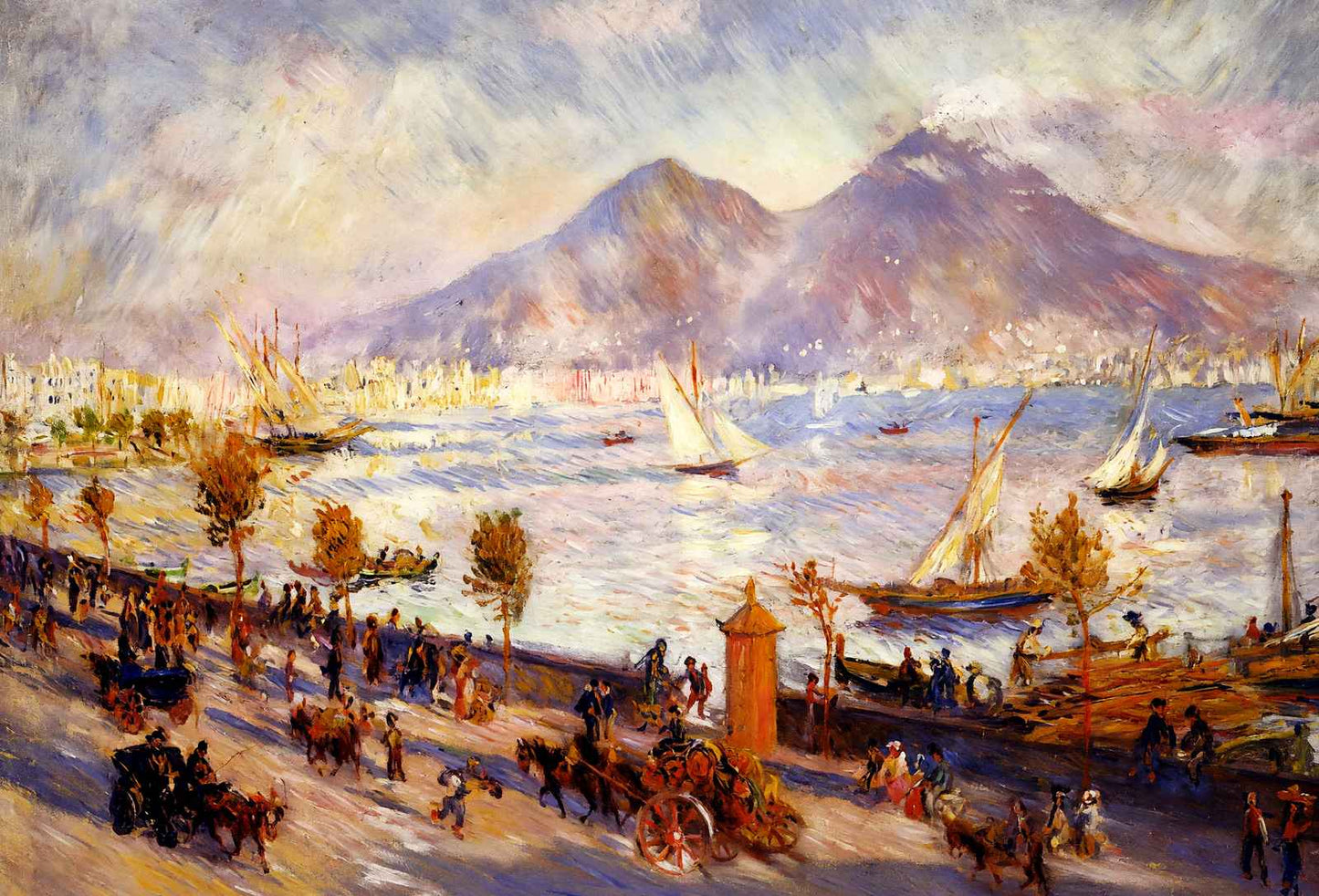 Mount Vesuvius in the Morning 1881 by Pierre-Auguste Renoir Art Print (6 Sizes)