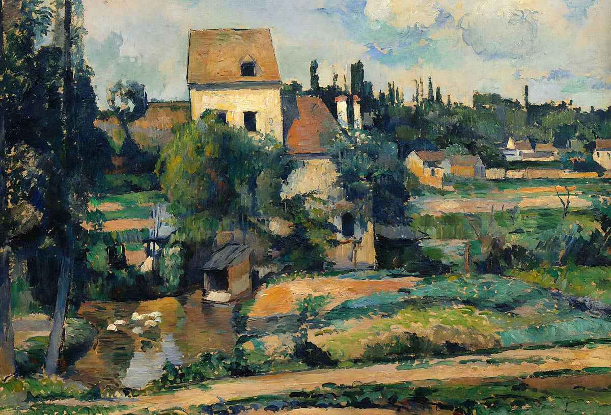 Moulin De La Couleuvre at Pontoise 1881 by Paul Cezanne Art Print (6 Sizes)