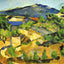 Mountains in Provence. L'Estaque Art Print 1880 by Paul Cezanne (6 Sizes)