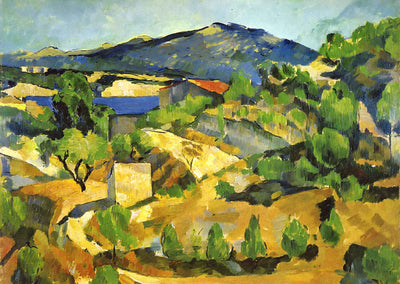 Mountains in Provence. L'Estaque Art Print 1880 by Paul Cezanne (6 Sizes)