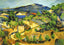 Mountains in Provence. L'Estaque Art Print 1880 by Paul Cezanne (6 Sizes)
