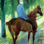 Mr. Robert S. Cassatt on Horseback 1885 by Mary Cassatt Art Print (6 Sizes)