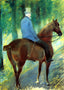 Mr. Robert S. Cassatt on Horseback 1885 by Mary Cassatt Art Print (6 Sizes)