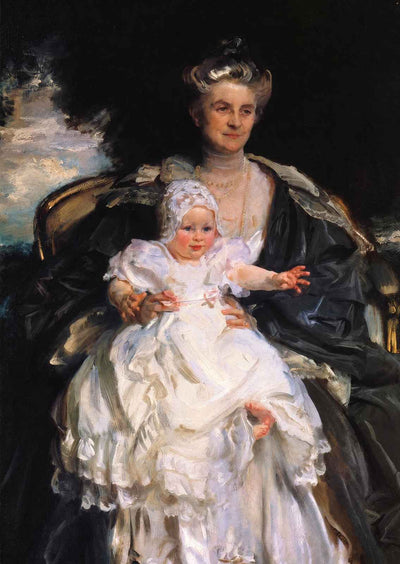 Mrs. Henry Phipps and Her Granson Winston 1907 by Sargent Art Print (6 Sizes)