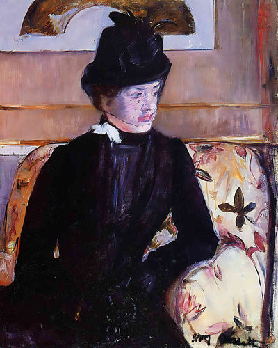 Mrs. Gardner Cassatt in Black Painting by Mary Cassatt 8x10" Art Print
