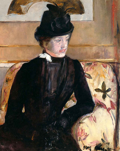 Mrs. Gardner Cassatt in Black painting by Mary Cassatt (1880)