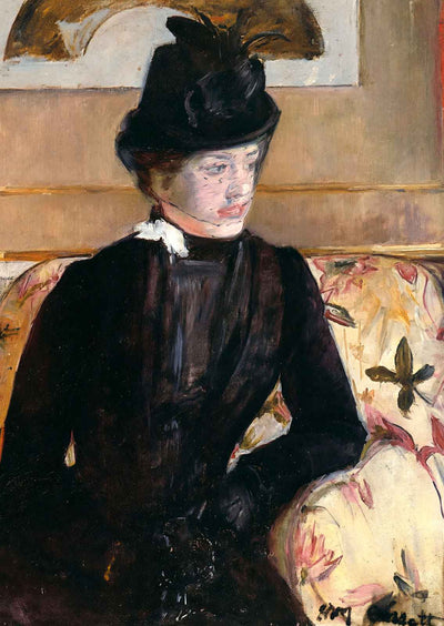 Mrs. Gardner Cassatt in Black 1880 Painting by Mary Cassatt Art Print (6 Sizes)