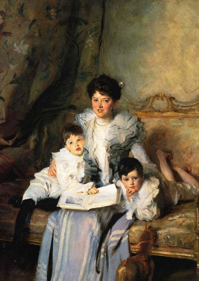 Mrs Knowles and Her Children Art Print 1902 by John Singer Sargent (6 Sizes)
