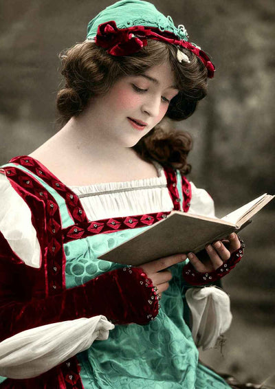 MS Lillian Burns in 1906 Vintage Print (7 Sizes) - Retouched