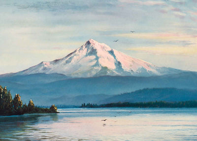 Mount Hood Oregon in 1908 Vintage Print (7 Sizes) - Acid Free