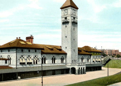 MT Royal Station Baltimore in 1906 Vintage Print (7 Sizes) - Acid Free