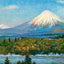 Mount St Helens from Columbia River in 1908 art print