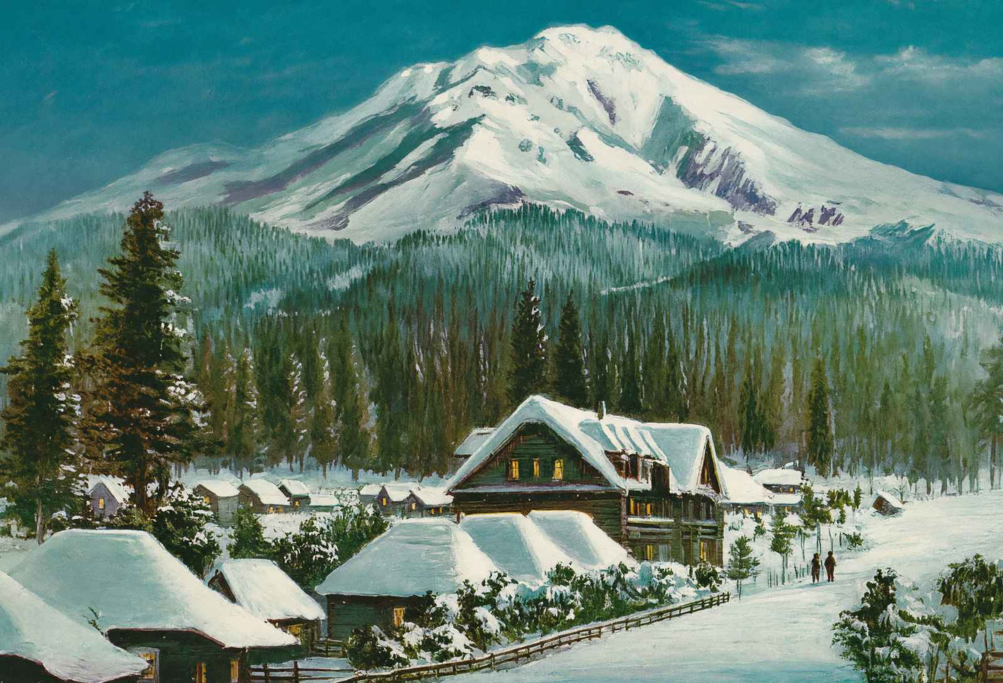 Mount Shasta California in 1908 Vintage Print (7 Sizes) - Archival Paper
