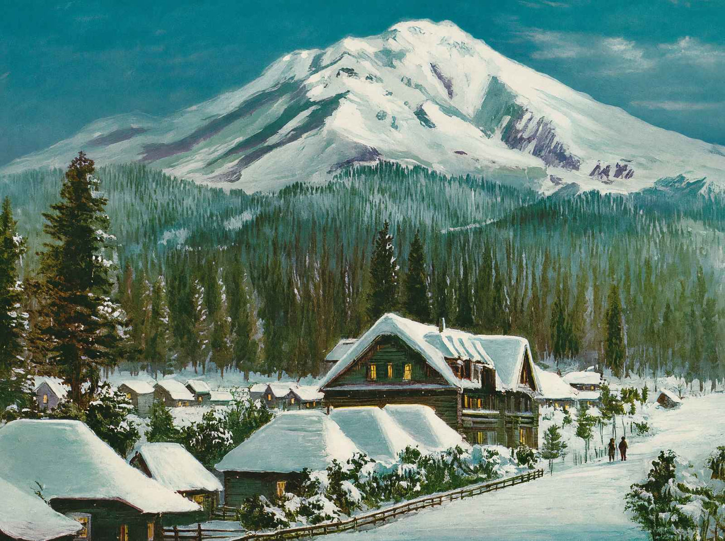 Mount Shasta California in 1908 Vintage Print (7 Sizes) - Archival Paper
