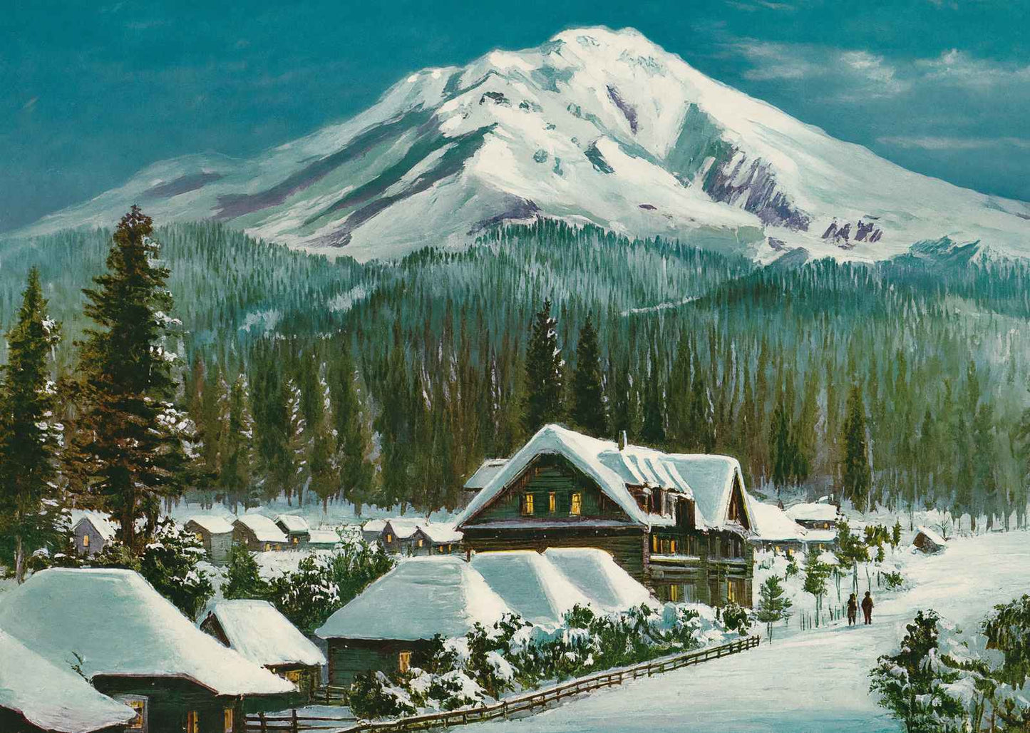 Mount Shasta California in 1908 Vintage Print (7 Sizes) - Archival Paper