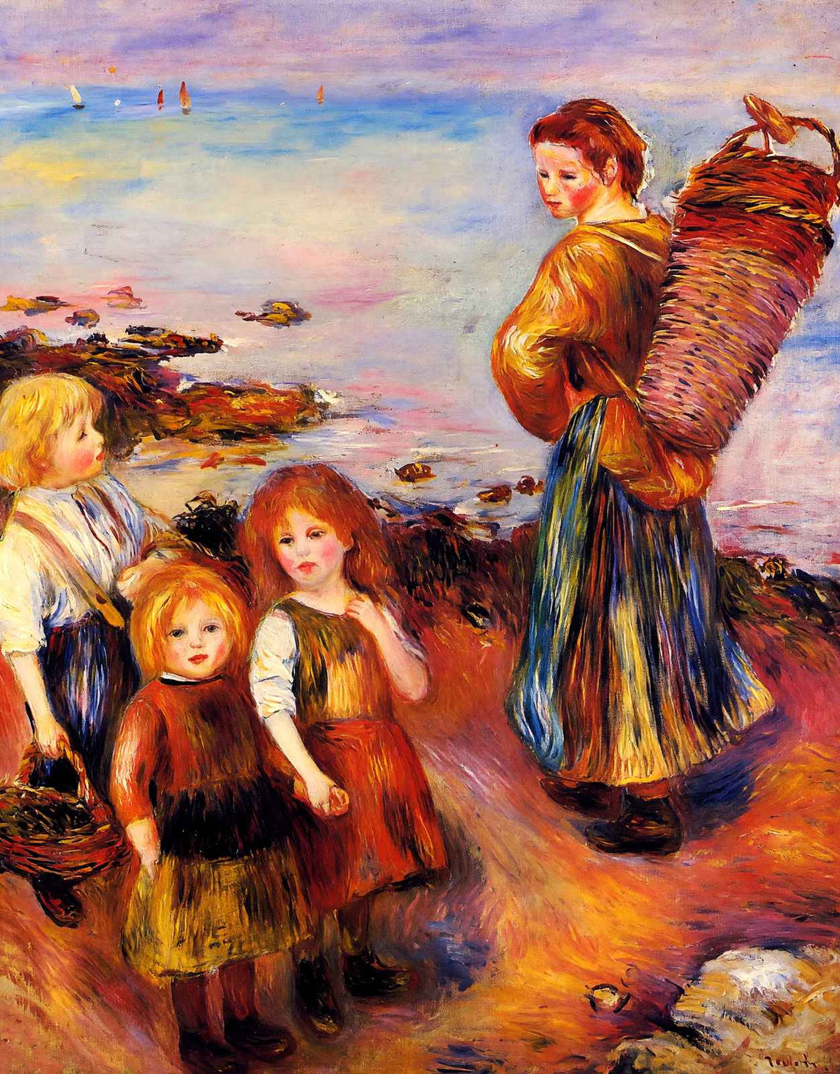 Mussel Fisherman Art Print 1879 Painting by Pierre-Auguste Renoir (6 Sizes)